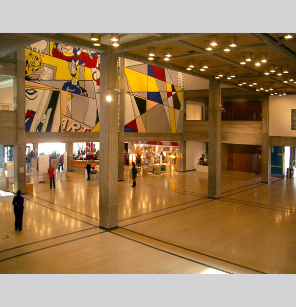 Main hall; view of the main entrance